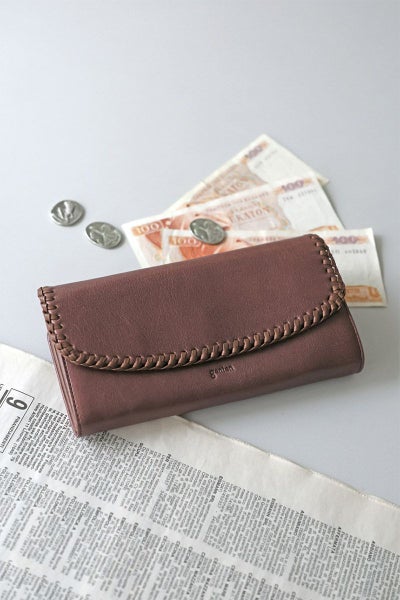 genten ゲンテン Wool sheep soft ウールシープソフト 小銭入れ付き長財布 44870