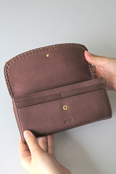 genten ゲンテン Wool sheep soft ウールシープソフト 小銭入れ付き長財布 44870