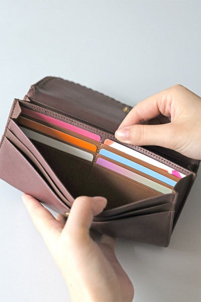 genten ゲンテン Wool sheep soft ウールシープソフト 小銭入れ付き長財布 44870