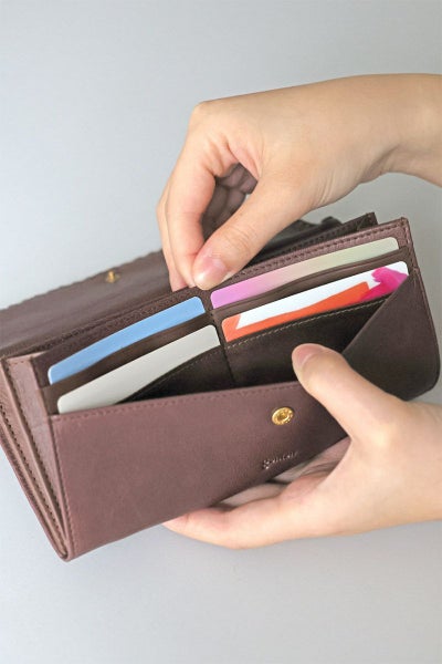 genten ゲンテン Wool sheep soft ウールシープソフト 小銭入れ付き長財布 44870