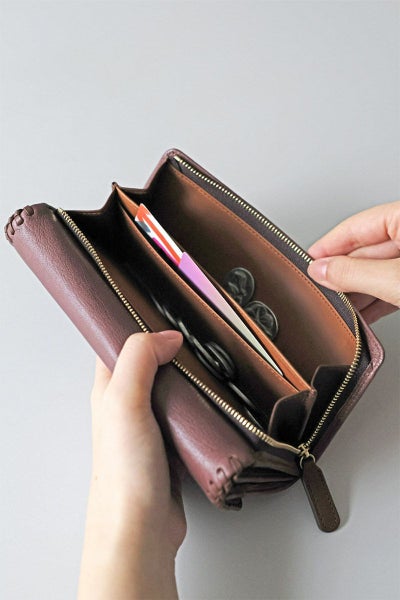 genten ゲンテン Wool sheep soft ウールシープソフト 小銭入れ付き長財布 44870