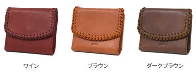 genten ゲンテン Wool sheep soft ウールシープソフト 小銭入れ付き二つ折り財布 44871