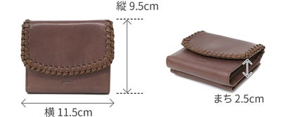 genten ゲンテン Wool sheep soft ウールシープソフト 小銭入れ付き二つ折り財布 44871