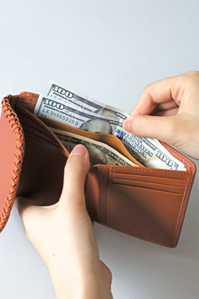 genten ゲンテン Wool sheep soft ウールシープソフト 小銭入れ付き二つ折り財布 44871