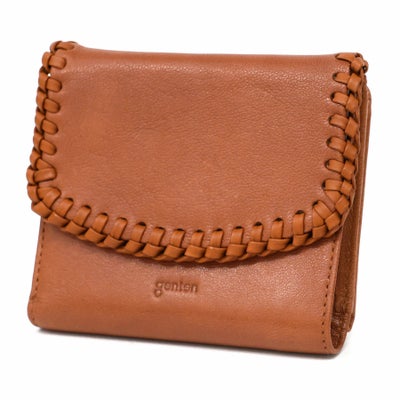 genten ゲンテン Wool sheep soft ウールシープソフト 小銭入れ付き二つ折り財布 44871