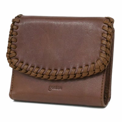 genten ゲンテン Wool sheep soft ウールシープソフト 小銭入れ付き二つ折り財布 44871