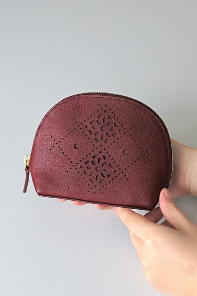 genten ゲンテン Argyle Cutwork アーガイルカットワーク ポーチ 44815