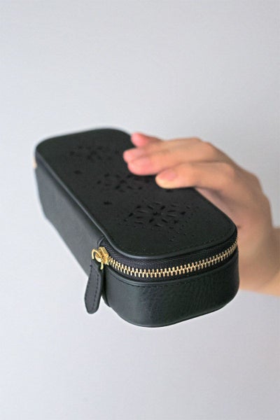 genten ゲンテン Argyle Cutwork アーガイルカットワーク メガネケース 44816