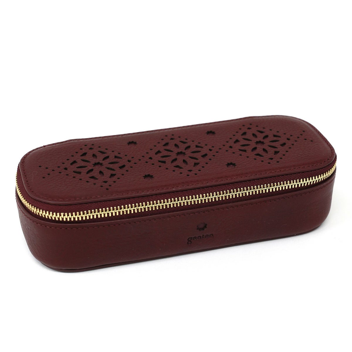 genten ゲンテン Argyle Cutwork アーガイルカットワーク メガネケース 44816