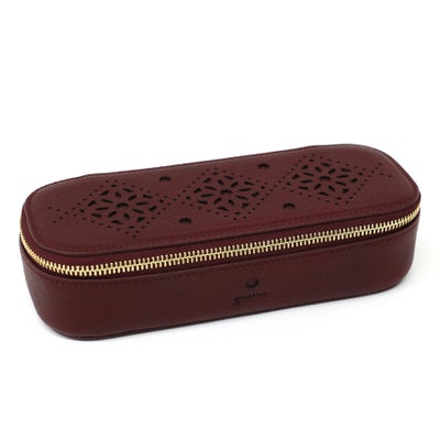 genten ゲンテン Argyle Cutwork アーガイルカットワーク メガネケース 44816