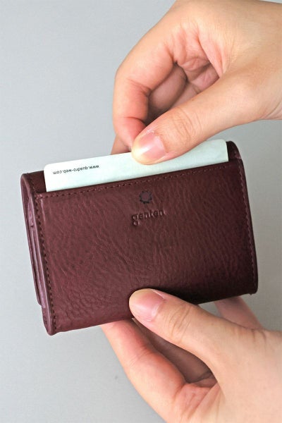 genten ゲンテン Argyle Cutwork アーガイルカットワーク 小銭・カード入れ 44817