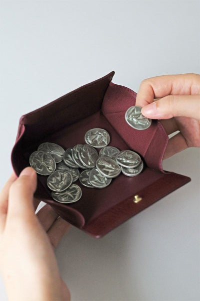 genten ゲンテン Argyle Cutwork アーガイルカットワーク 小銭・カード入れ 44817