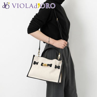 VIOLAd'ORO ヴィオラドーロ BRUNO ブルーノ トートバッグ V-2287
