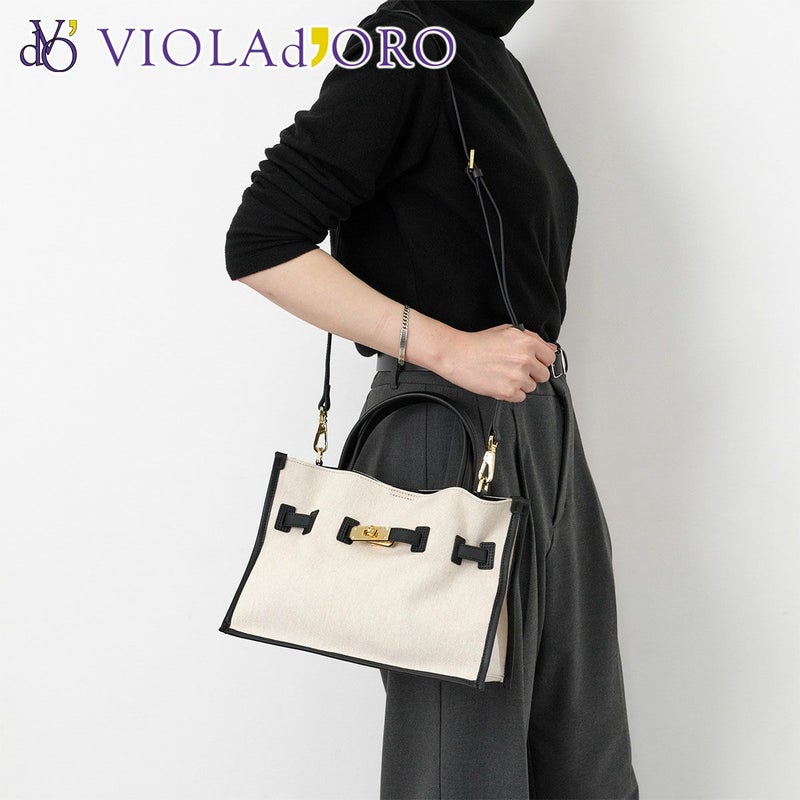 VIOLAd'ORO ヴィオラドーロ BRUNO ブルーノ トートバッグ V-2287