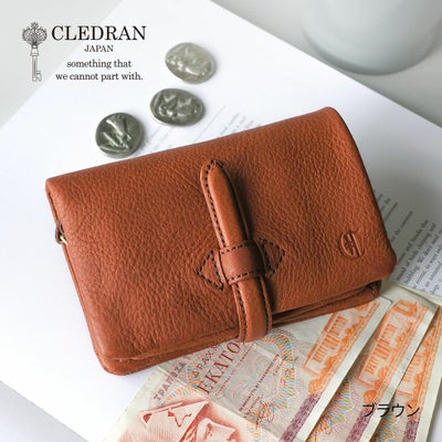 CLEDRAN クレドラン NOUVE ノーヴェ 小銭入れ付き二つ折り財布 CR-CL3955