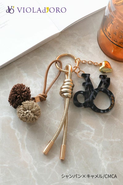VIOLAd'ORO ヴィオラドーロ BIANCA ビアンカ バッグチャーム V-5079