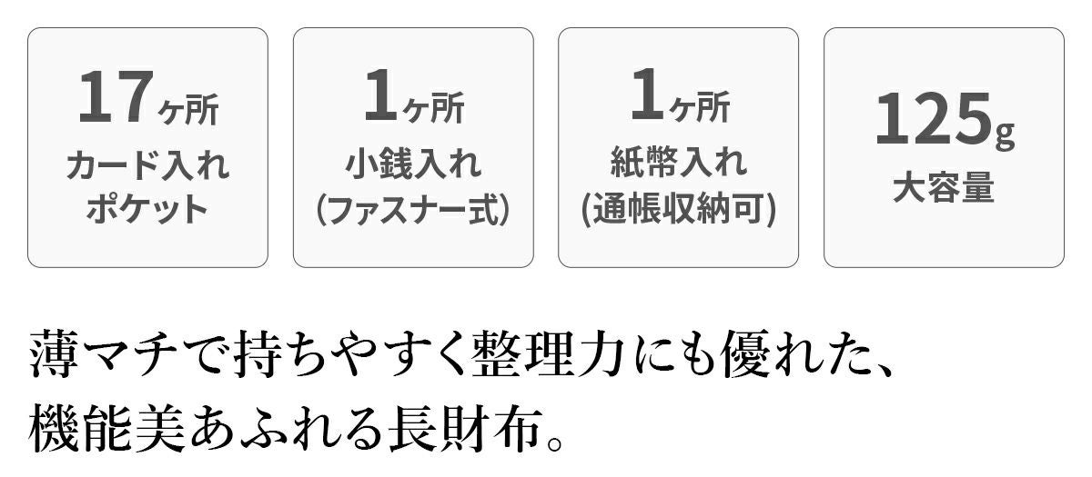 airlist エアリスト Stella ステラ 小銭入れ付き長財布 25000