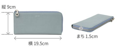 genten ゲンテン Armonia アルモニア 小銭入れ付き長財布（L字ファスナー式） 44880