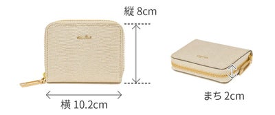 airlist エアリスト LUNA METALLIC ルナメタリック 小銭入れ付き財布（ラウンドファスナー式 ） 24877