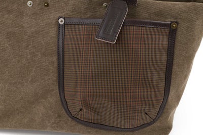 BEAU DESSIN S.A. ボーデッサン ギャバチェック トートバッグ 横長タイプ GC1998