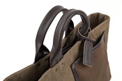 BEAU DESSIN S.A. ボーデッサン ギャバチェック トートバッグ 横長タイプ GC1998