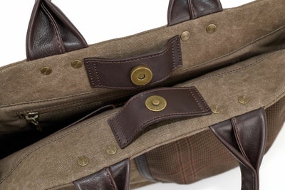 BEAU DESSIN S.A. ボーデッサン ギャバチェック トートバッグ 横長タイプ GC1998