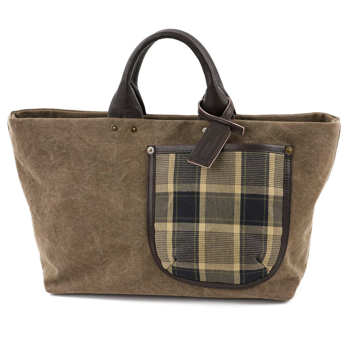 BEAU DESSIN S.A. ボーデッサン ギャバチェック トートバッグ 横長タイプ GC1998