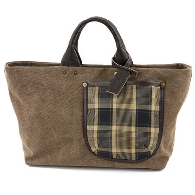 BEAU DESSIN S.A. ボーデッサン ギャバチェック トートバッグ 横長タイプ GC1998