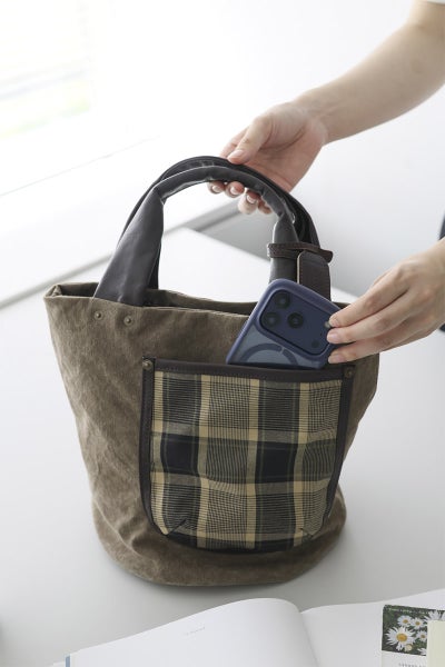 BEAU DESSIN S.A. ボーデッサン ギャバチェック トートバッグ 小 GC5048