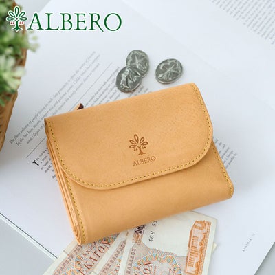 ALBERO アルベロ NATURE ナチュレ 小銭入れ付き二つ折り財布 5416