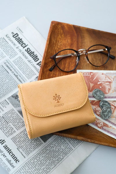 ALBERO アルベロ NATURE ナチュレ 小銭入れ付き二つ折り財布 5416