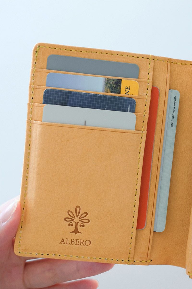 ALBERO アルベロ NATURE ナチュレ 小銭入れ付き二つ折り財布 5416