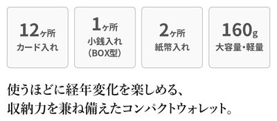 BAGGY'S ANNEX バギーズアネックス NATURAL BOX ナチュラルボックス 小銭入れ付き二つ折り財布（ラウンドファスナー式 ） LZKM-3601