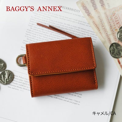 BAGGY'S ANNEX バギーズアネックス NATURAL BOX ナチュラルボックス 小銭入れ付き三つ折り財布 LZKM-3602
