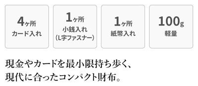 BAGGY'S ANNEX バギーズアネックス NATURAL BOX ナチュラルボックス 小銭入れ付き二つ折り財布 LZKM-3603