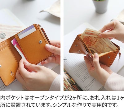 BAGGY'S ANNEX バギーズアネックス NATURAL BOX ナチュラルボックス 小銭入れ付き二つ折り財布 LZKM-3603