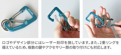 AS2OV アッソブ DOUBLE CARABINER ダブルカラビナ 201700