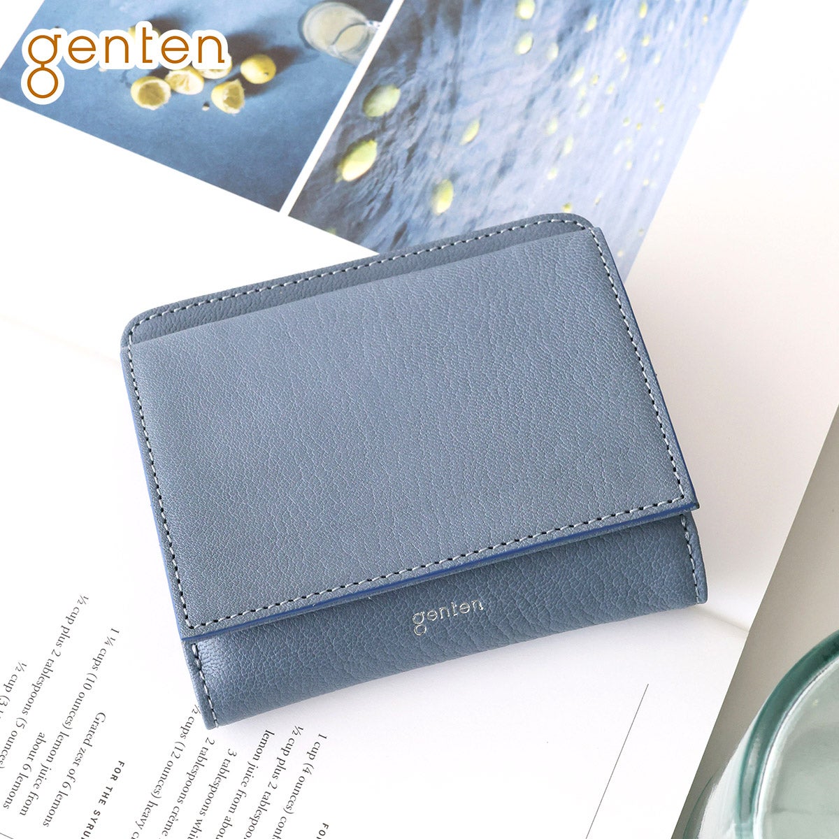 gentenモルトフレスコ2つ折り財布ブルーゲンテン 2026年 春夏新作 ] genten ゲンテン Molt fresco モルト フレスコ 小銭
