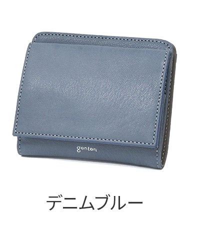 gentenモルトフレスコ2つ折り財布ブルーゲンテン 2026年 春夏新作 ] genten ゲンテン Molt fresco モルト フレスコ 小銭