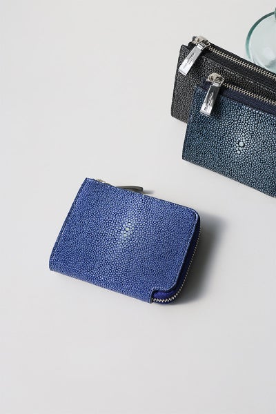 PELLE MORBIDA ペッレモルビダ Barca バルカ スティングレイレザー ミニウォレット（L字ファスナー式） PMO-SR005