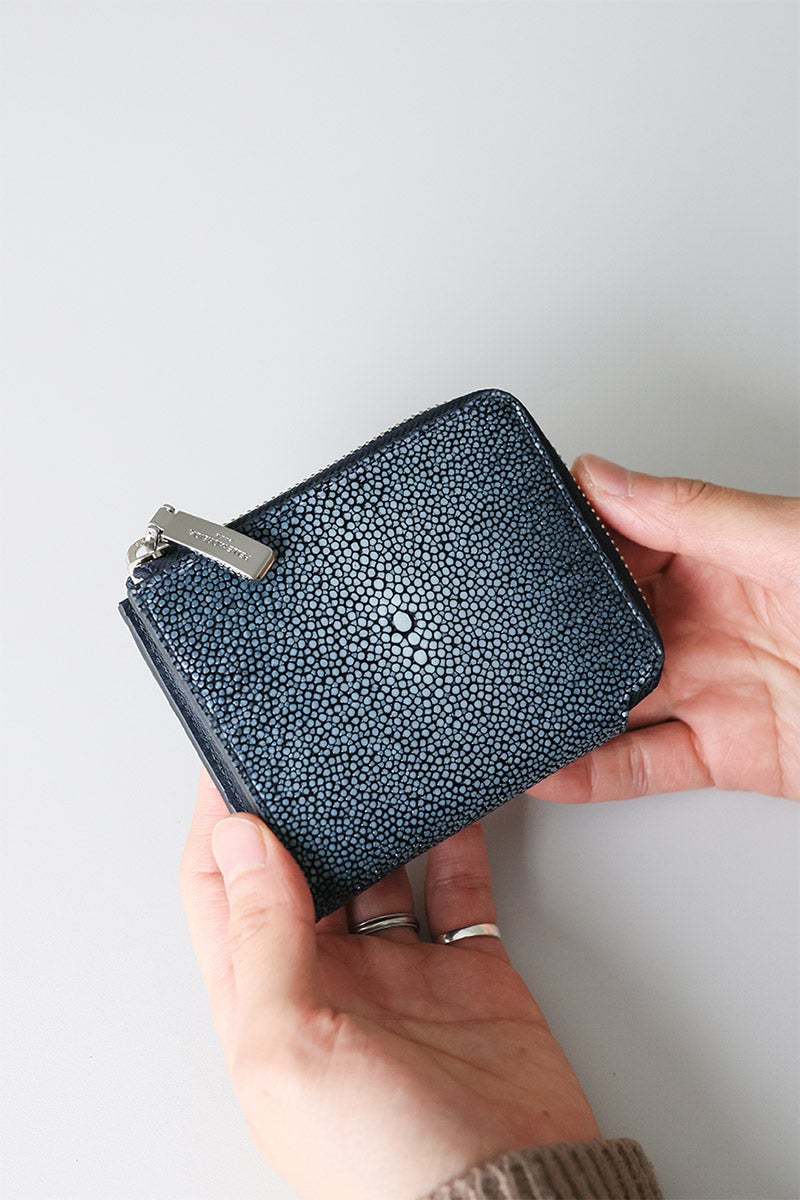 PELLE MORBIDA ペッレモルビダ Barca バルカ スティングレイレザー ミニウォレット（L字ファスナー式） PMO-SR005