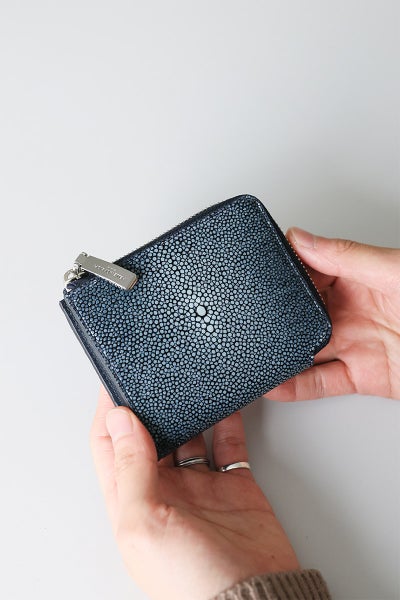 PELLE MORBIDA ペッレモルビダ Barca バルカ スティングレイレザー ミニウォレット（L字ファスナー式） PMO-SR005