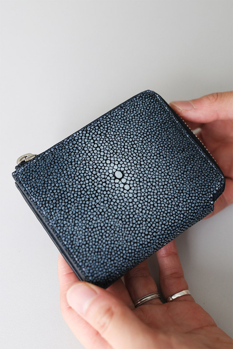 PELLE MORBIDA ペッレモルビダ Barca バルカ スティングレイレザー ミニウォレット（L字ファスナー式） PMO-SR005