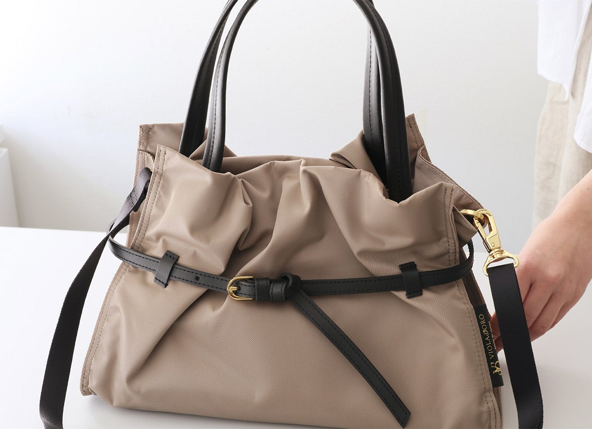 VIOLAd'ORO ヴィオラドーロ BIANCA ビアンカ トートバッグ Mサイズ V-2293
