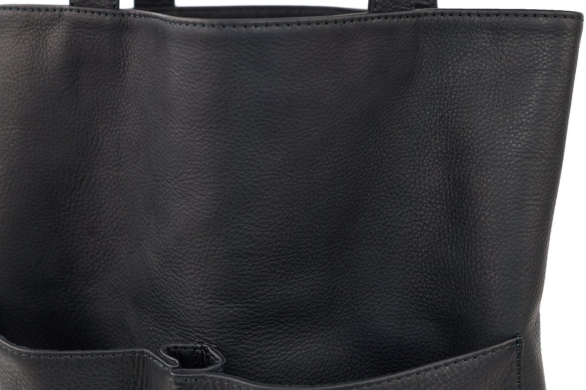 MR.OLIVE E.O.I ミスターオリーブ イーオーアイ IMPERMA-LEATHER インパーマレザー GUSSET POCKET TOTE BAG ME651