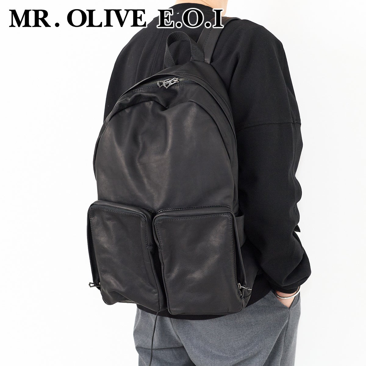 MR.OLIVE E.O.I ミスターオリーブ イーオーアイ IMPERMA-LEATHER インパーマレザー URBAN DAY PACK ME694