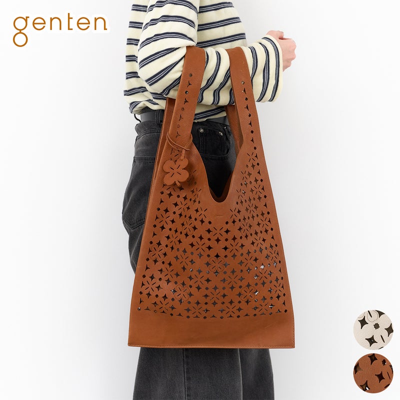 genten ゲンテン Quadrifoglio クアドリフォリオ トートバッグ 45030