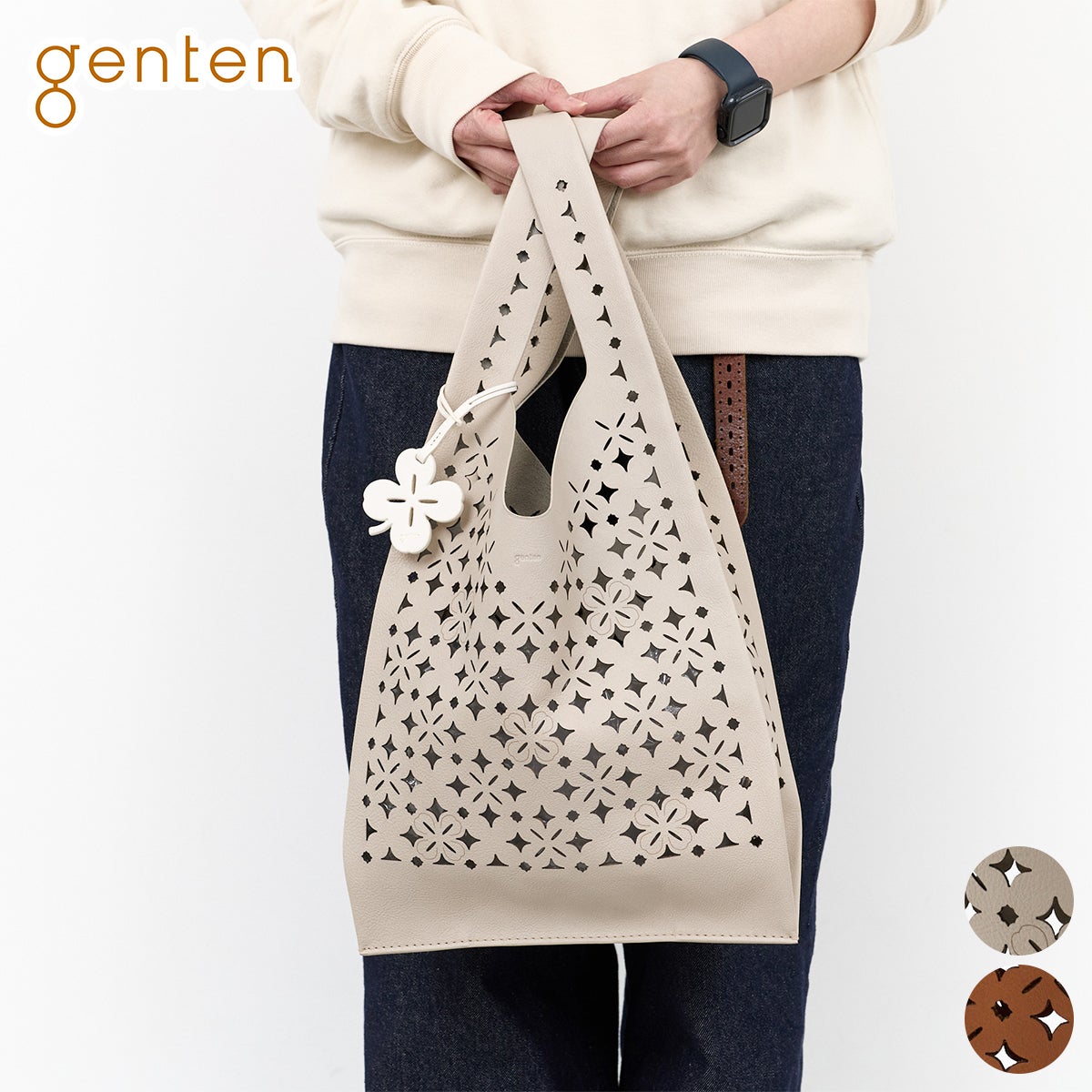 genten ゲンテン Quadrifoglio クアドリフォリオ トートバッグ 45031