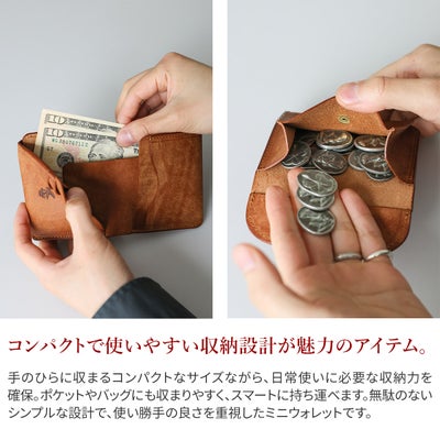 MR.OLIVE E.O.I ミスターオリーブ イーオーアイ  PUEBLO LEATHER プエブロレザー MINI WALLET ME116P