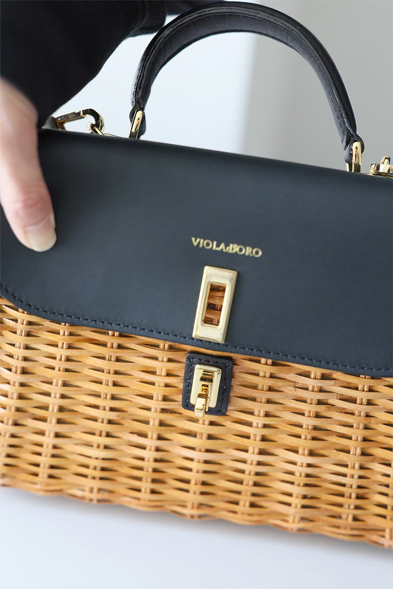 VIOLAd'ORO ヴィオラドーロ MIRO ミロ かごバッグ V-8731
